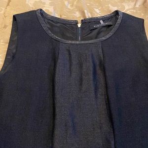 Ellie Tahari Black Sleeveless Dress; 0